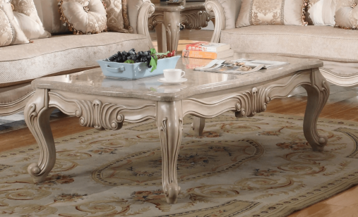 Antique marble coffee table for living room