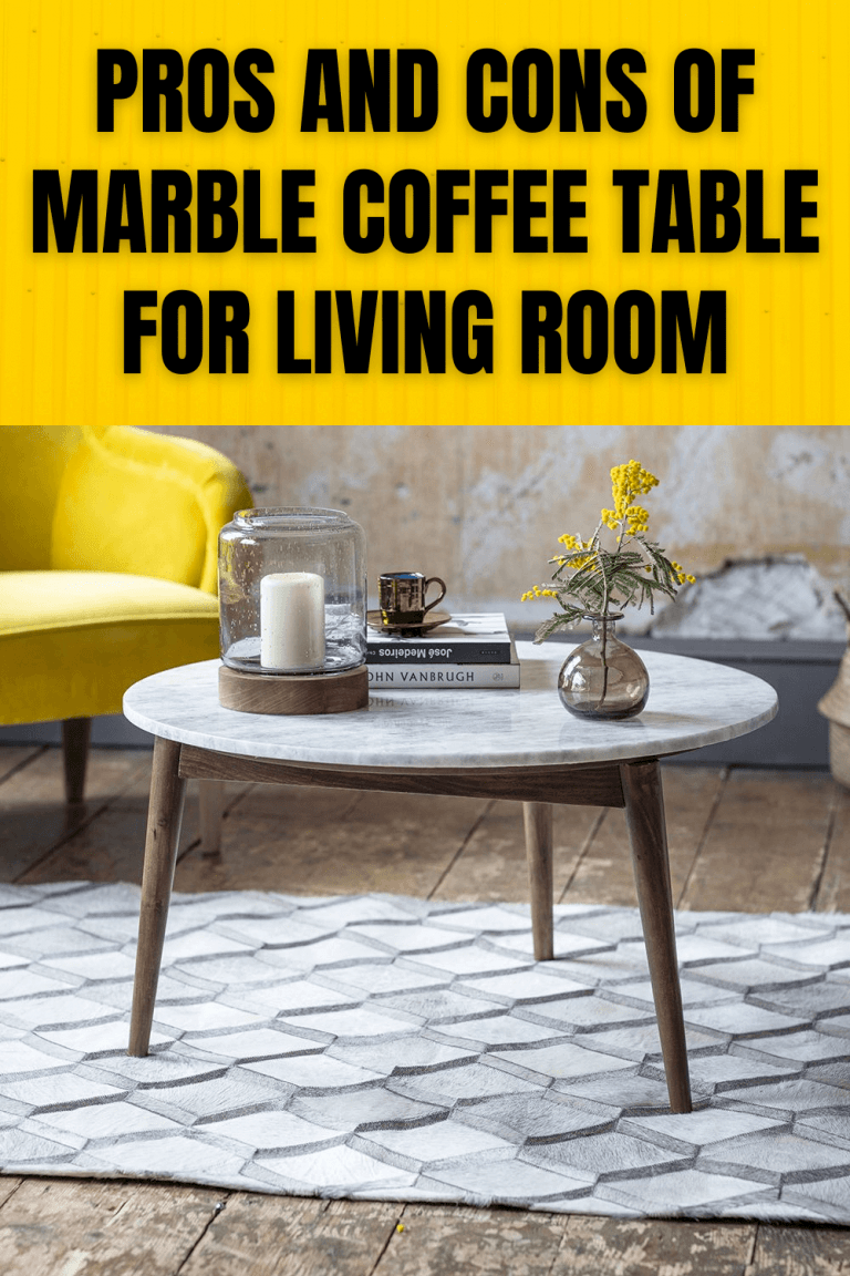 Pros and Cons of Marble Coffee Table for Living Room