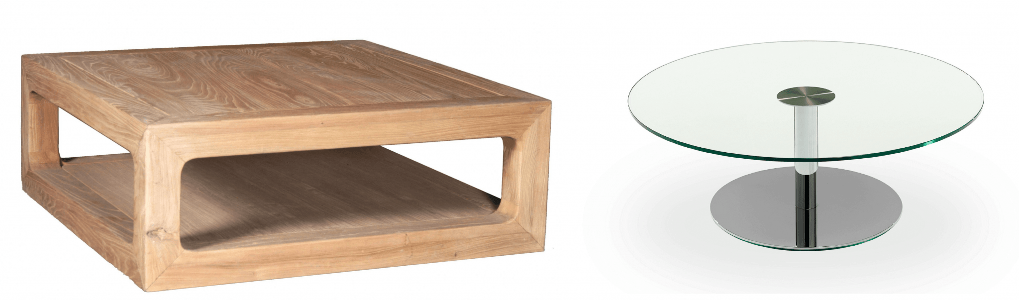 Wood Coffee Table vs Glass Coffee Table. Which is Better