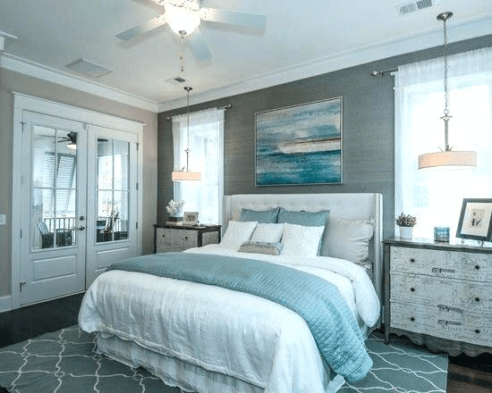 Gray and Blue Bedroom Wall Color Ideas