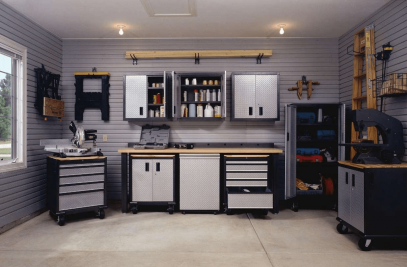 Small garage shelving storage ideas