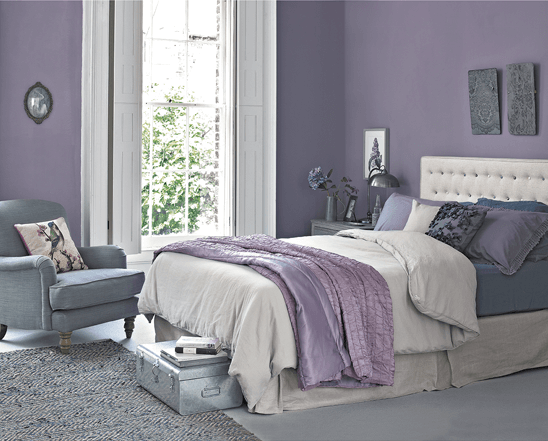 Soft Lilac bedroom wall color ideas