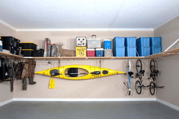 Wall Of Shelves And Wires for Creative Garage design ideas