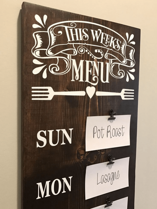 Kitchen meal planning wooden rustic design ideas