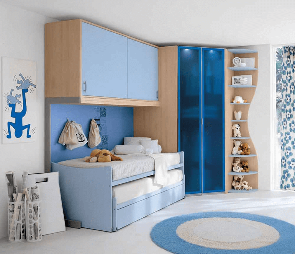 Blue Boy room ideas for small spaces