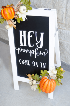 Simple ideas how to make a fall sign for porch