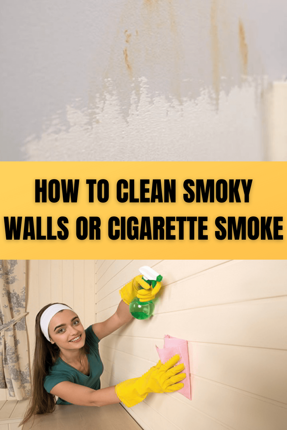 How to Clean Smoky Walls or from Cigarette Smoke Only With Few Minutes