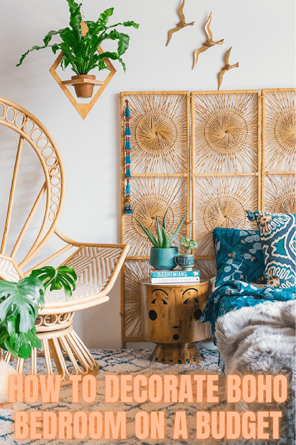 HOW TO DECORATE BOHO BEDROOM ON A BUDGET