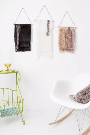 Faux hanging decor for wall
