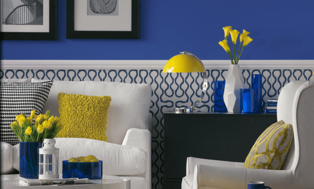 Mustard yellow and blue living room – EasyHomeTips.org
