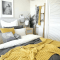 Mustard yellow bedroom decor inspiration
