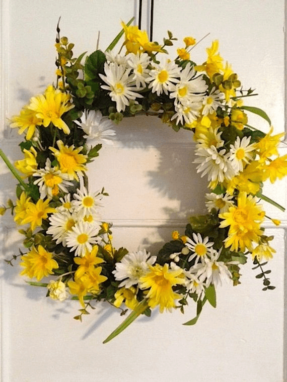 Yellow Wreaths for Front Door