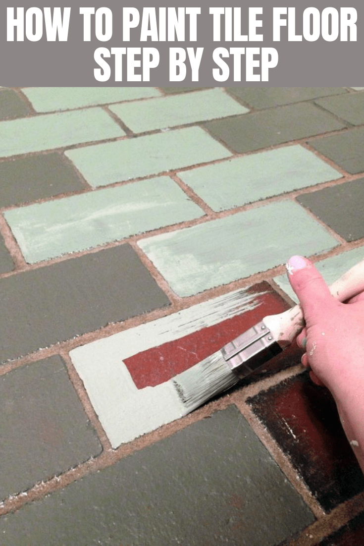 HOW TO PAINT TILE FLOOR STEP BY STEP