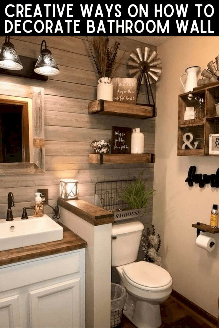 Creative Ways on How to Decorate a Bathroom Wall