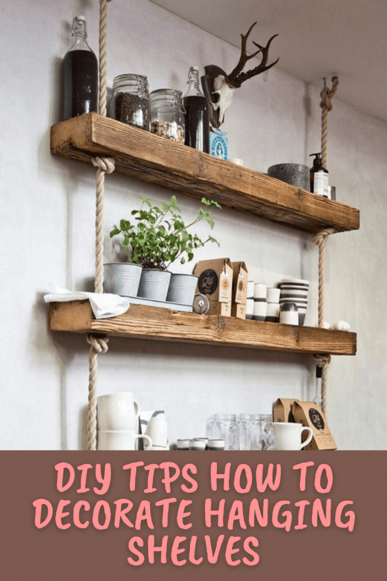 DIY Tips How To Decorate Hanging Shelves