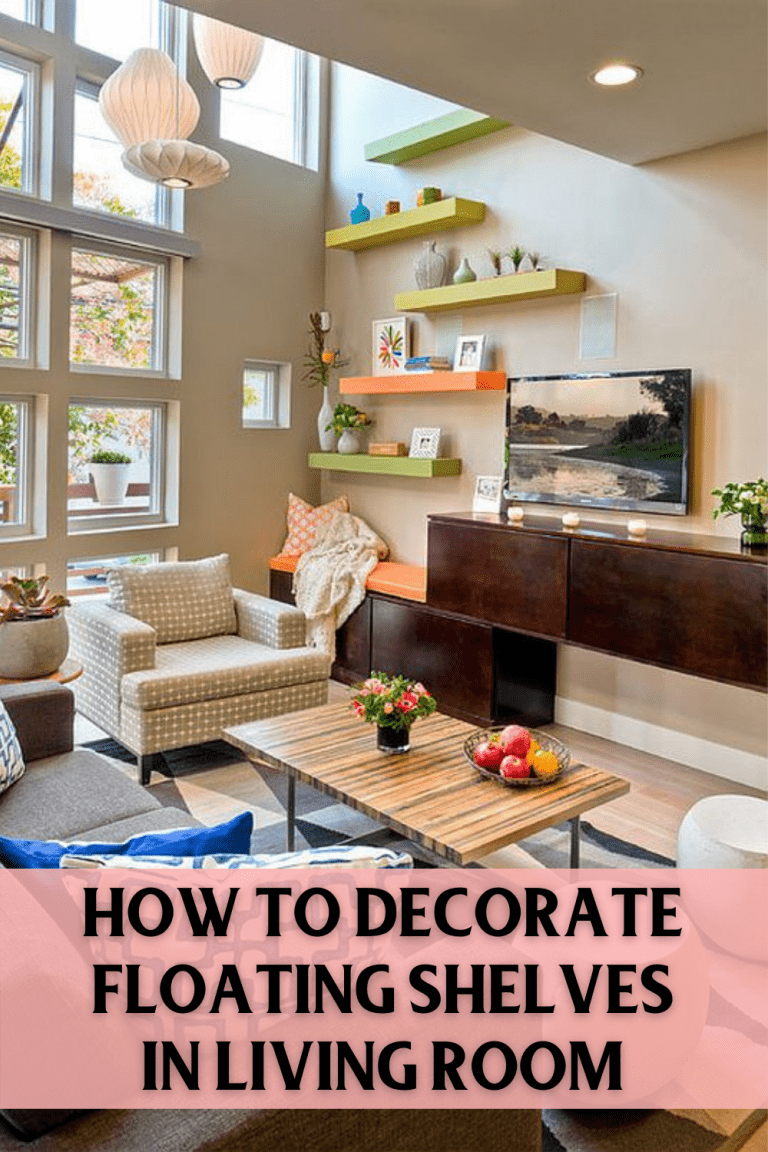 How to Decorate Floating Shelves in Living Room