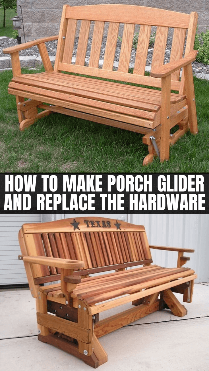 HOW TO MAKE PORCH GLIDER AND REPLACE THE HARDWARE