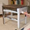 How to paint wood furniture white