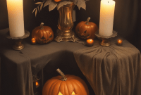 Spooky Halloween Entry Table Ideas Spooky Halloween Entry Table Ideas