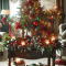 christmas console table decor ideas