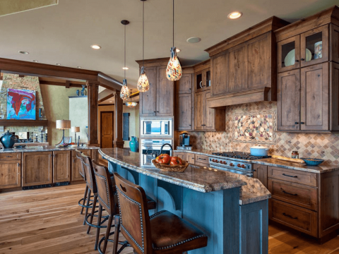 Kitchen Island Lighting Rustic
