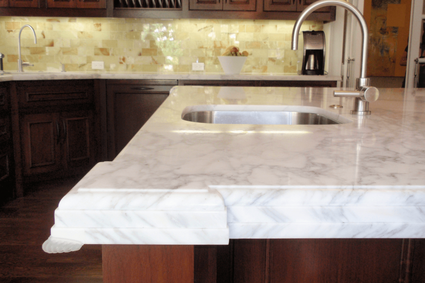 Marble countertops