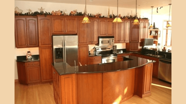 New kitchen cabinets and countertops granite