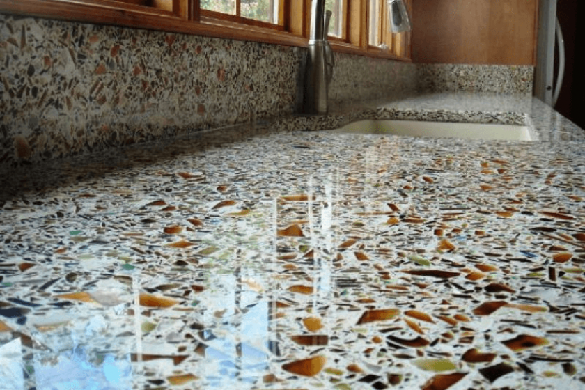 Recycled Glass Countertops