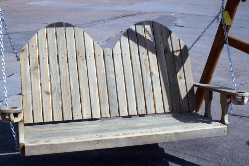 Adirondack Porch Swing porch swing hanging kit with Cup Holders
