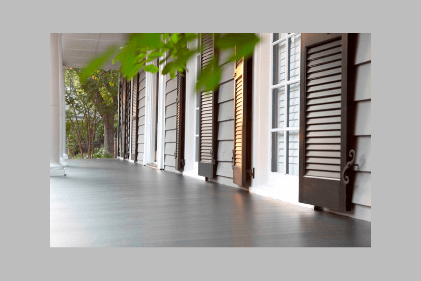 Aeratis porch flooring