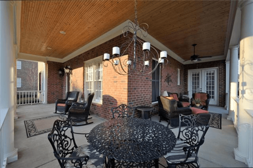 Front porch recessed lights