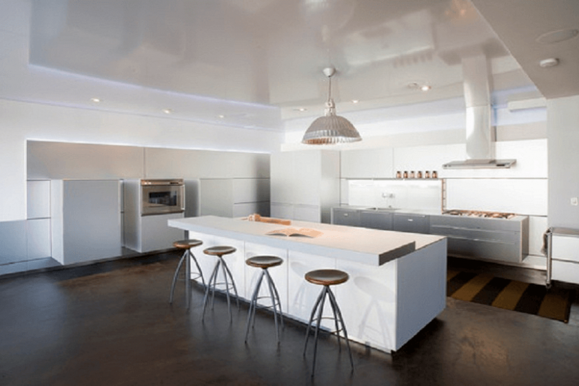Image: lanewstalk.com Painted Concrete Kitchen Flooring picture ideas