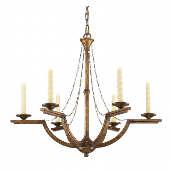 Plug in chandelier modern for ceiling candle lighting with 6 light
