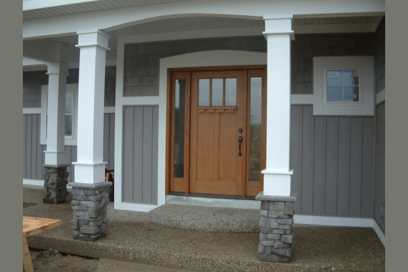 Porch column base plate
