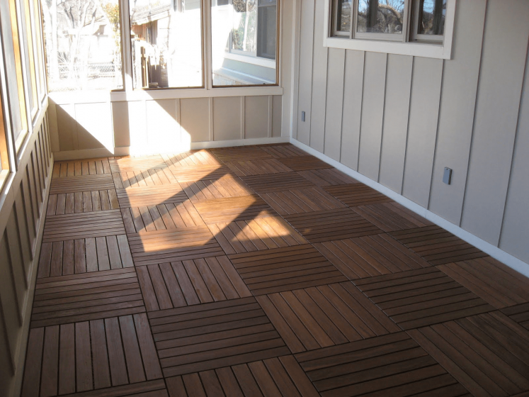 Screened In Porch Flooring Wooden Tiles