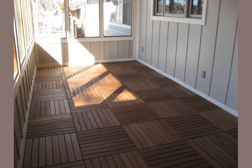 Screened In Porch Flooring Wooden Tiles