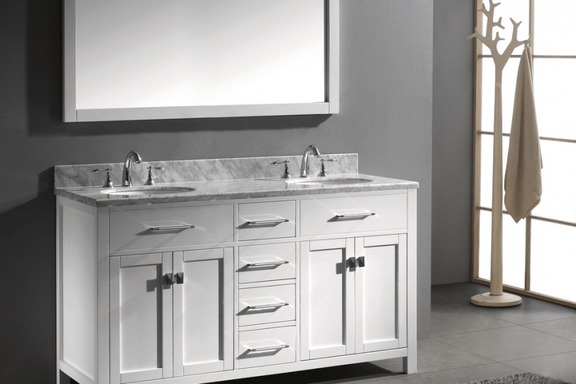 Bathroom vanity cabinets 60 with double sink