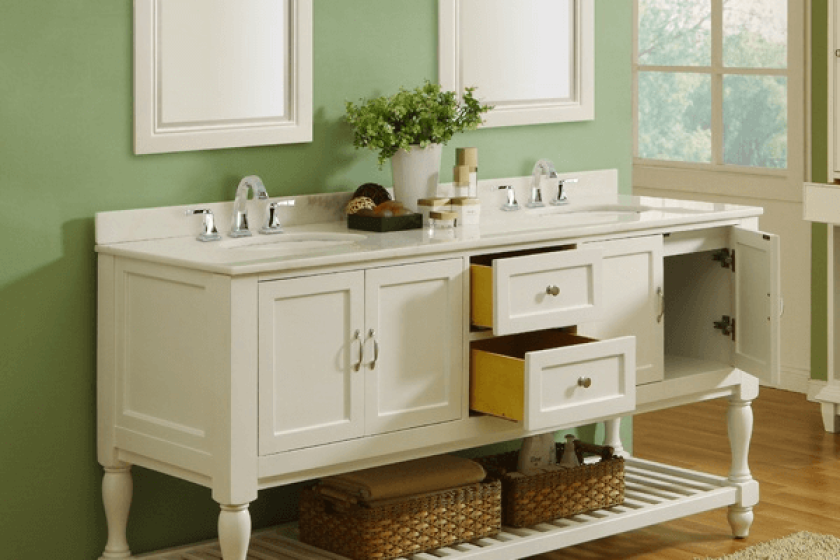 Bathroom vanity cabinets with legs