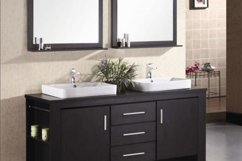Bathroom vanity cabinets with sink