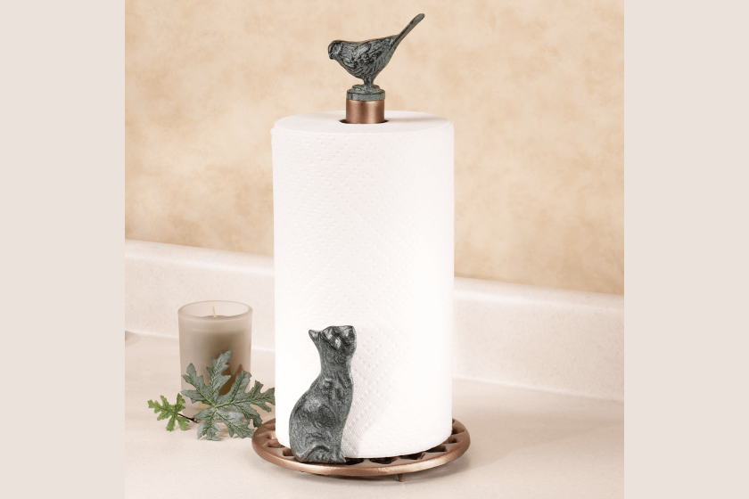 Decorative bathroom paper towels