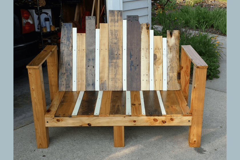 Lumber Garden Bench Seat