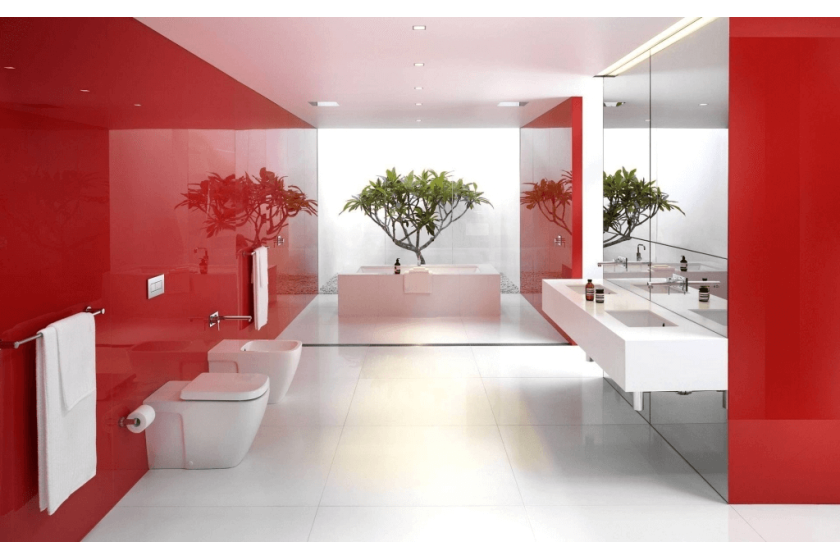 Modern decorative bathroom towels