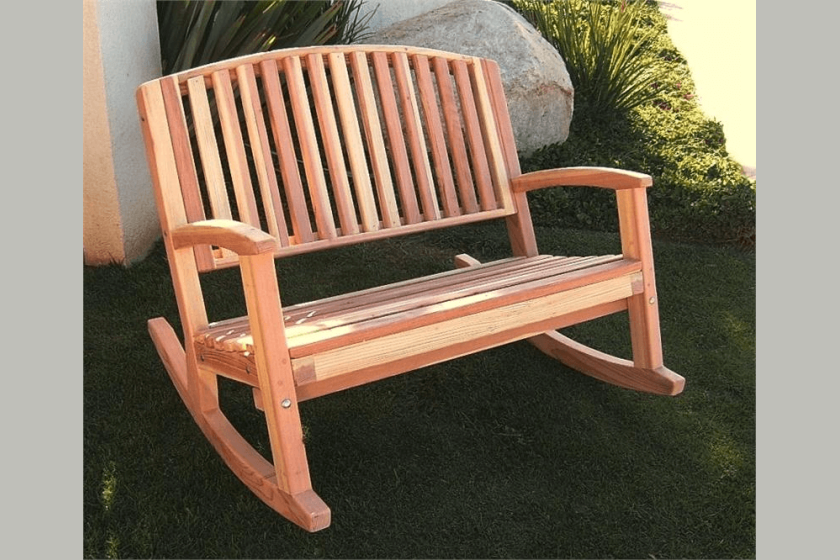 Porch bench rocker