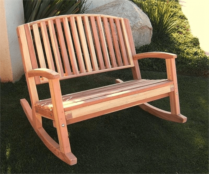 Porch bench rocker