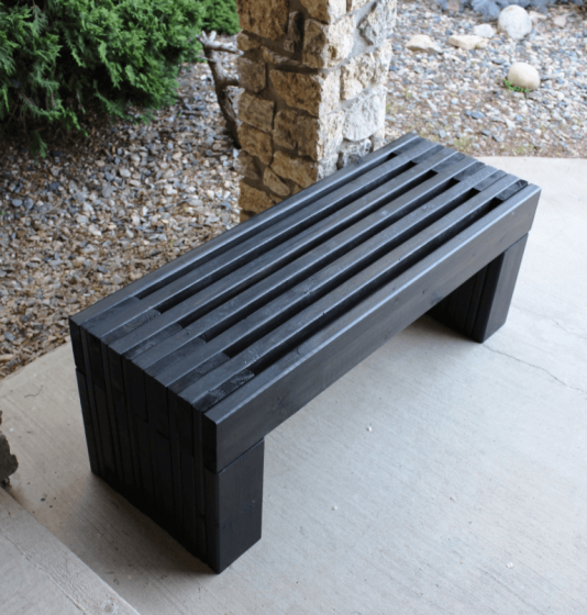 Porch bench wood