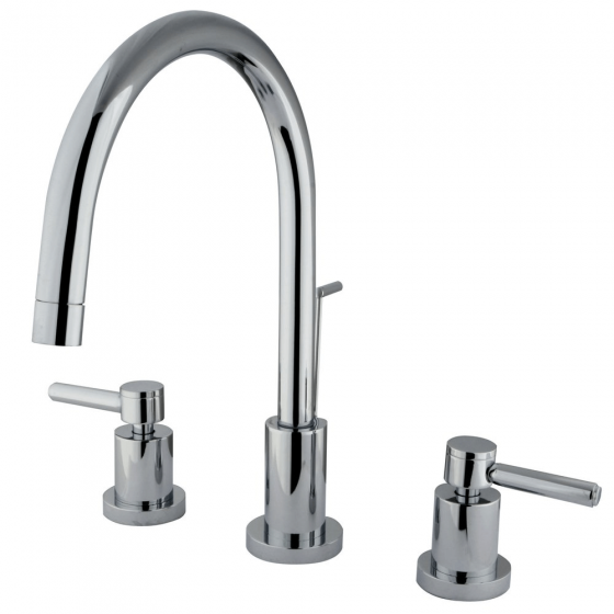 Bathroom faucet single hole two handle
