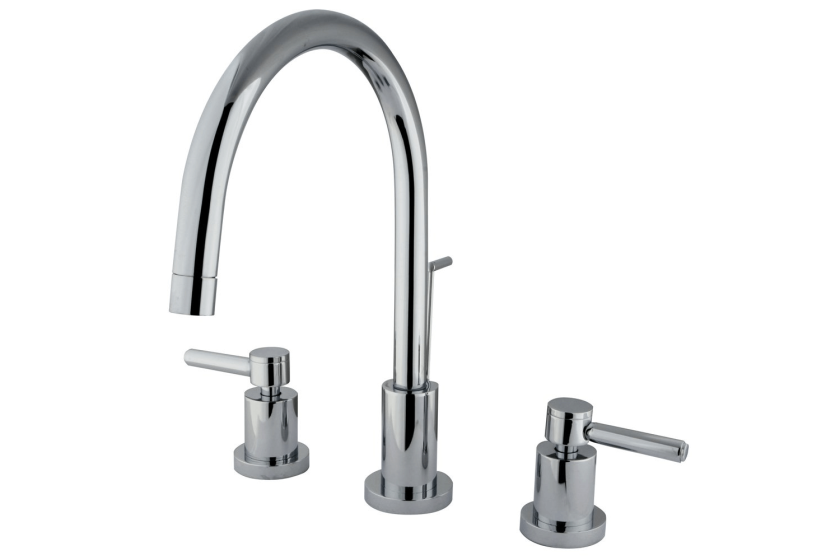 Bathroom faucet single hole two handle