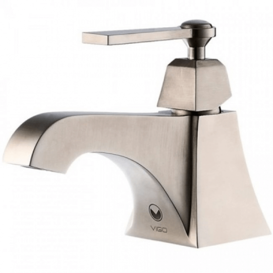 Bathroom faucets single hole brushed nickel