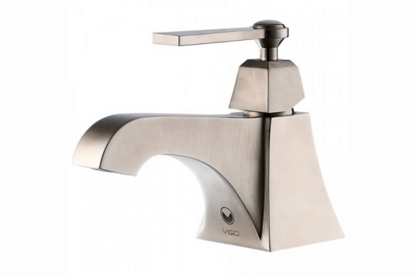 Bathroom faucets single hole brushed nickel