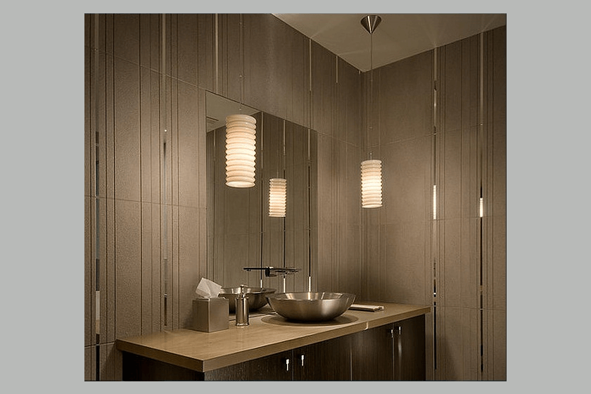 Light Bulb Pendant for Small Bathrooms